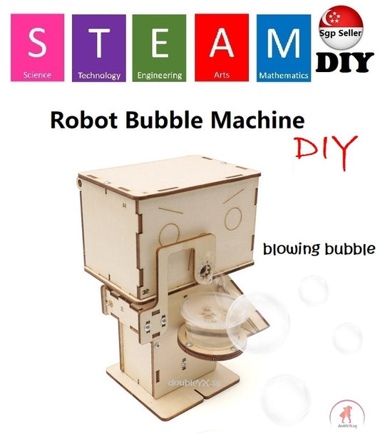 Robot Bubble Machine DIY STEM Toys - Kids Educational Science Toy