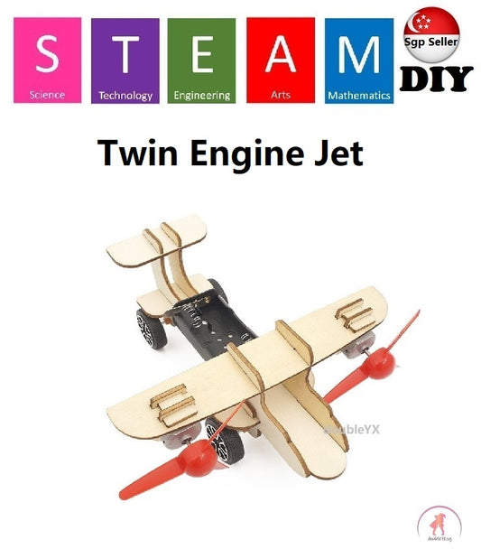 Twin Engine Jet DIY STEM Toys - Kids Educational Science Toy