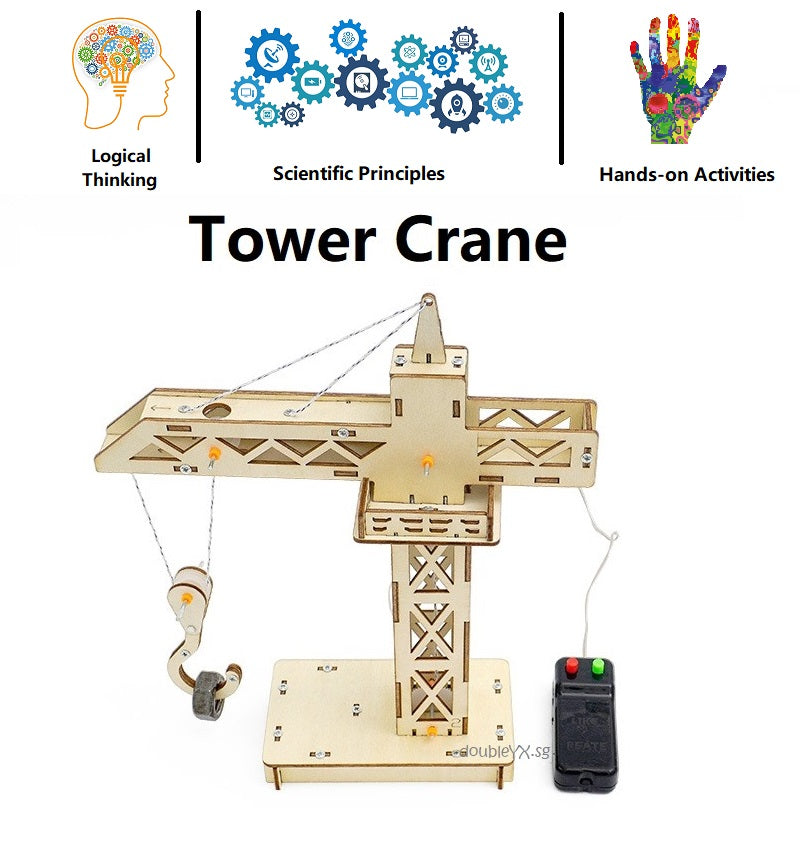 Tower Crane DIY STEM Toys - Kids Educational Science Toy