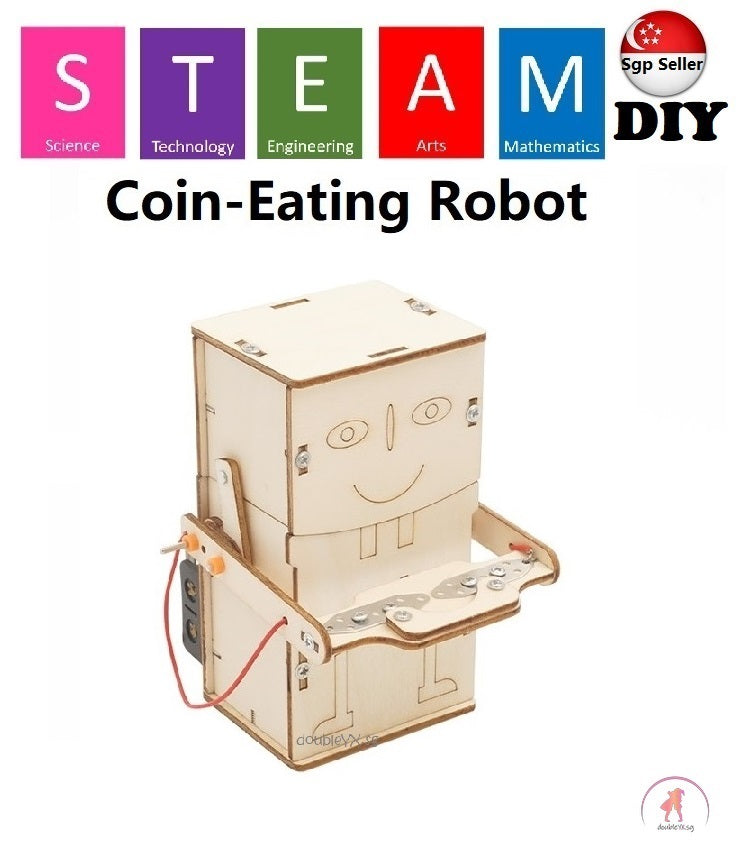 Coin Eating Robot DIY STEM Toys - Kids Educational Science Toy