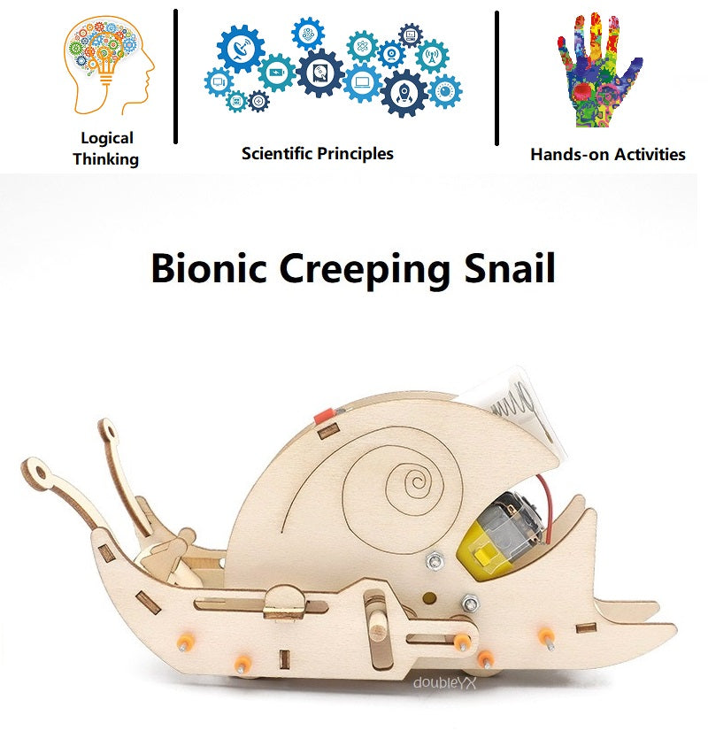 Bionic Creeping Snail DIY STEM Toys - Kids Educational Science Toy