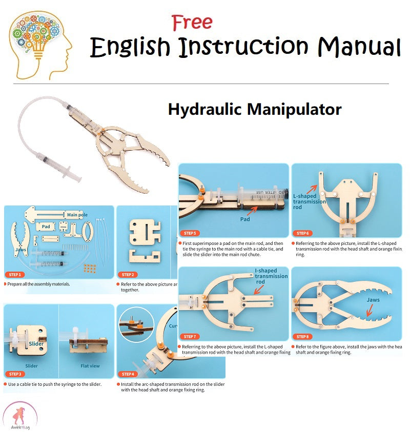 Hydraulic Manipulator DIY STEM Toys - Kids Educational Science Toy