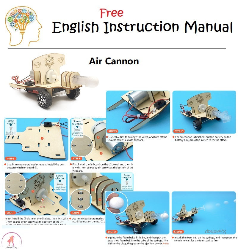 Air Cannon DIY STEM Toys - Kids Educational Science Toy