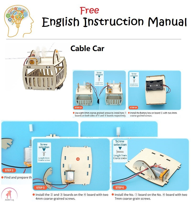 Cable Car DIY STEM Toys - Kids Educational Science Toy