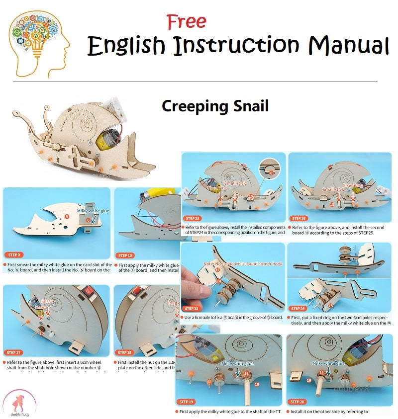 Bionic Creeping Snail DIY STEM Toys - Kids Educational Science Toy