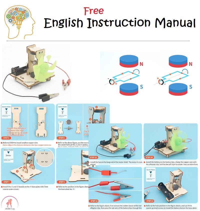 Electric Motor DIY STEM Toys - Kids Educational Science Toy