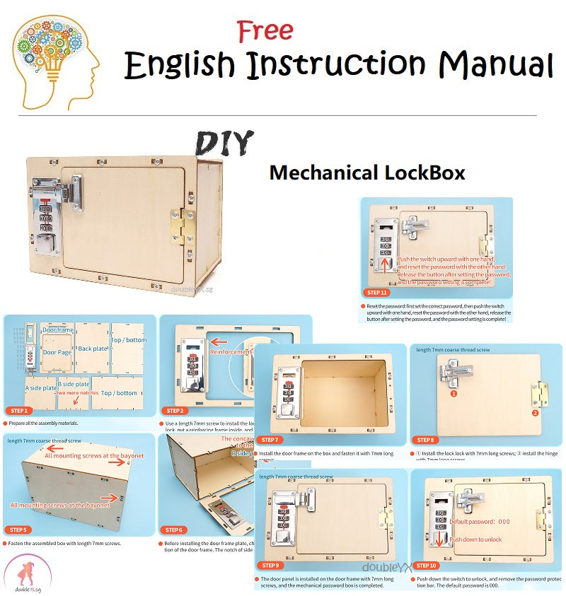 Mechanical Code Box DIY STEM Toys - Kids Educational Science Toy