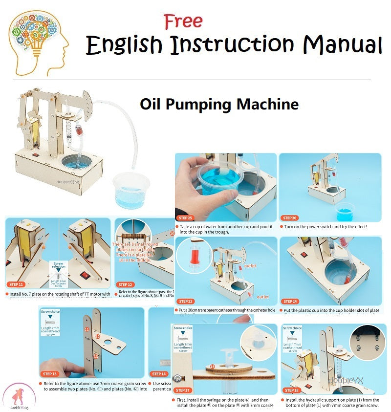 Oil Pumping Machine DIY STEM Toys - Kids Educational Science Toy