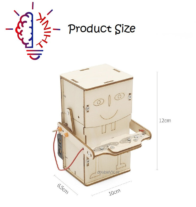 Coin Eating Robot DIY STEM Toys - Kids Educational Science Toy