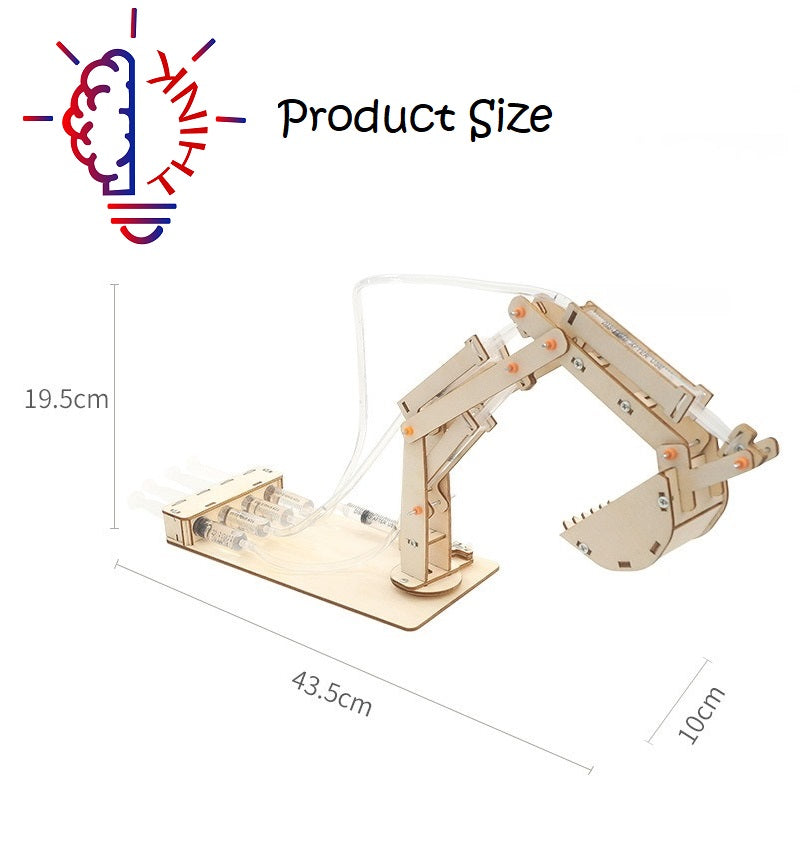 Excavator with 4 Controls  DIY STEM Toys - Kids Educational Science Toy