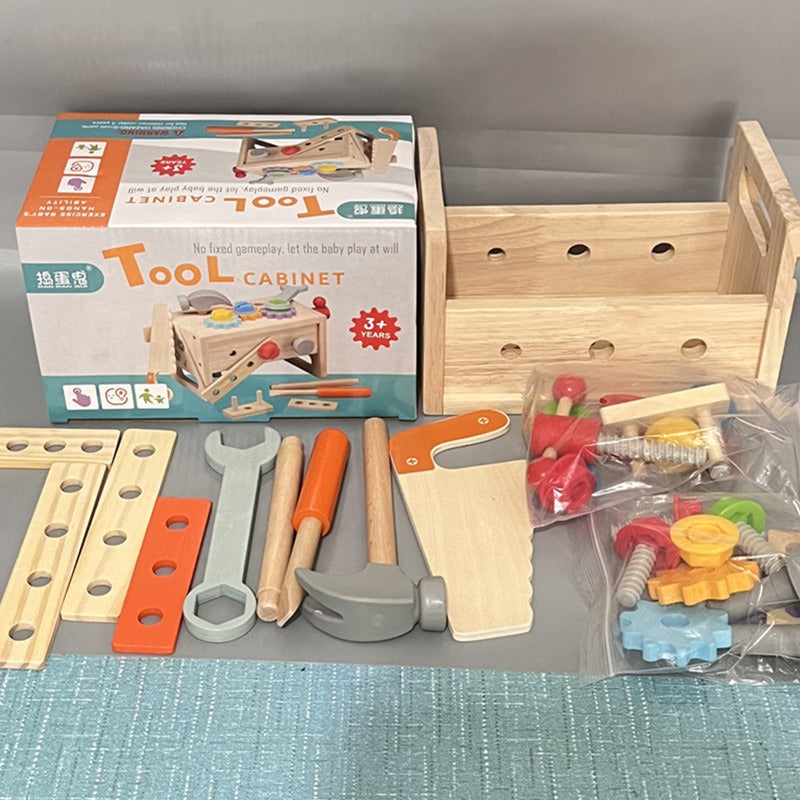 29 Pcs Wooden Tool Kit for Kids - Tool Set Educational STEM Toys Construction - Kids Toys